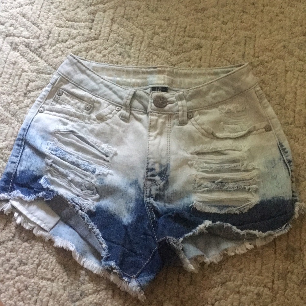 Acid Wash Jean Shorts